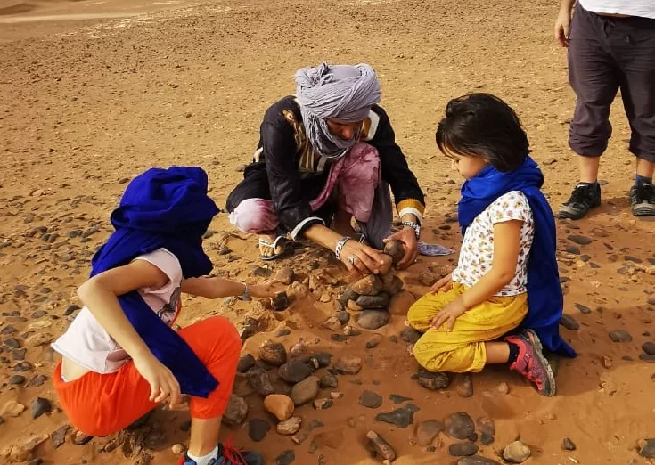 Fossil in desert