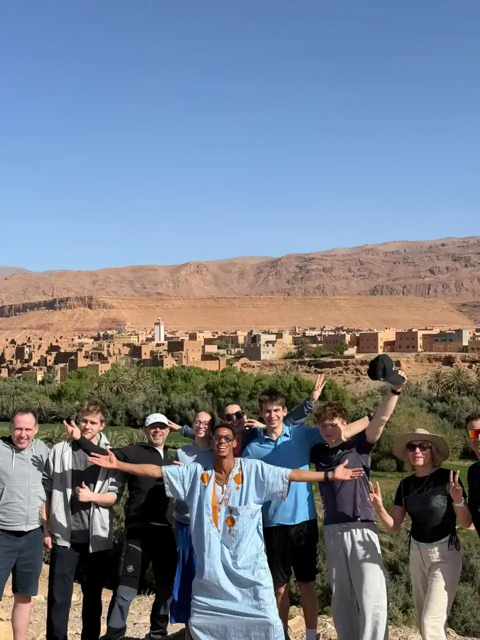 Group with Mohamed on the way to Dades